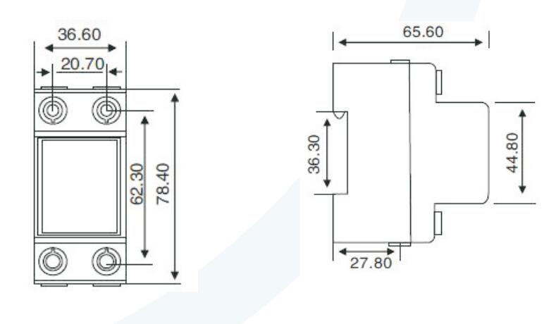 DDS7666-2-DG Single phase electronic DIN RAIL energy meter