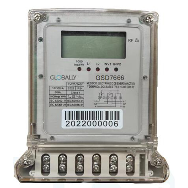 GSD7666-EGDR Two phases three wires Electronic active energy meter with RF